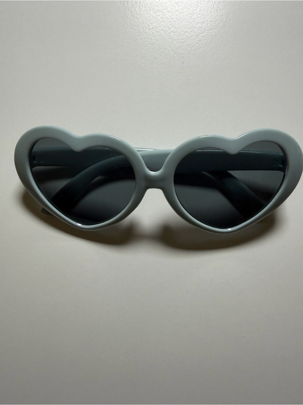 Heart-Shaped Sunglasses in Pale Gray Bundle Add On Onlyâ